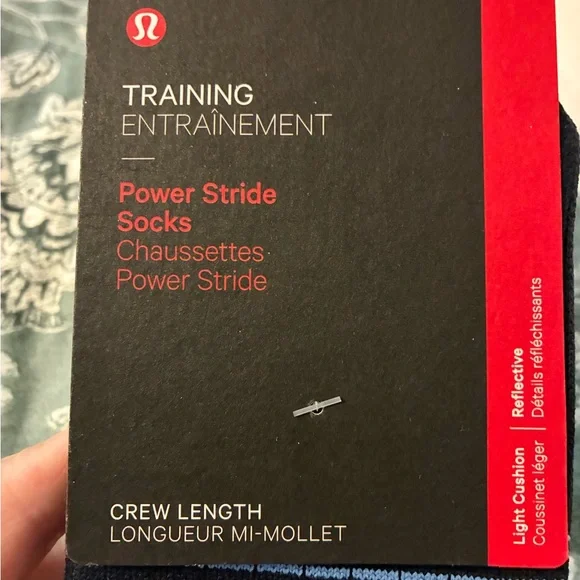 NWT Lululemon Crew Length Training Entrainment Power Stride Socks - Picture 3 of 7